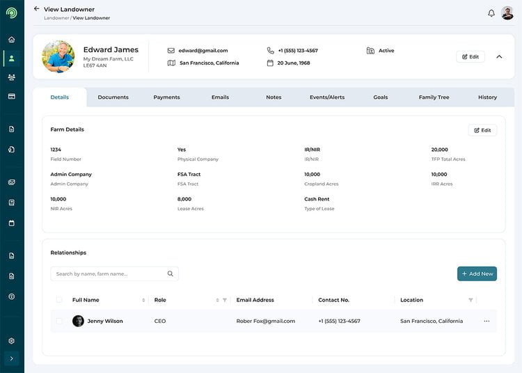 Oaken: Farmland Management CRM - view 4