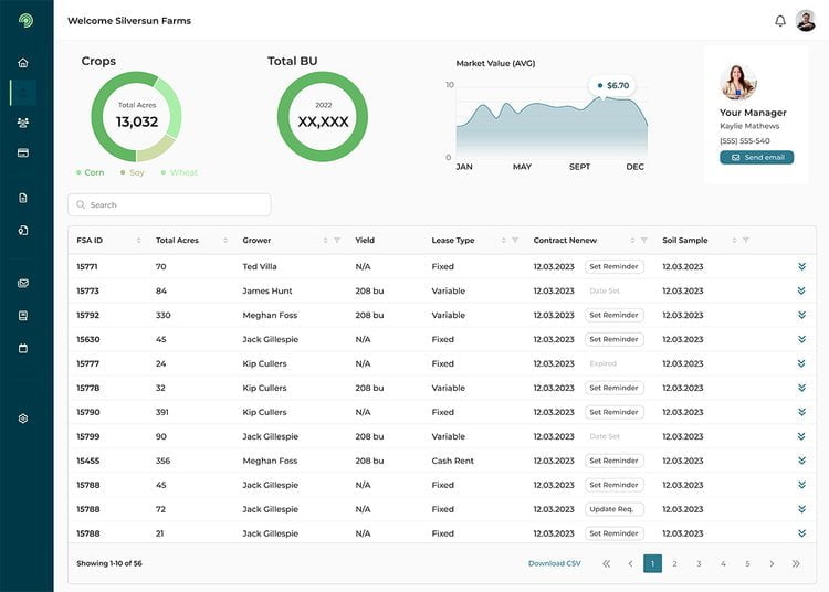 Oaken: Farmland Management CRM - view 3